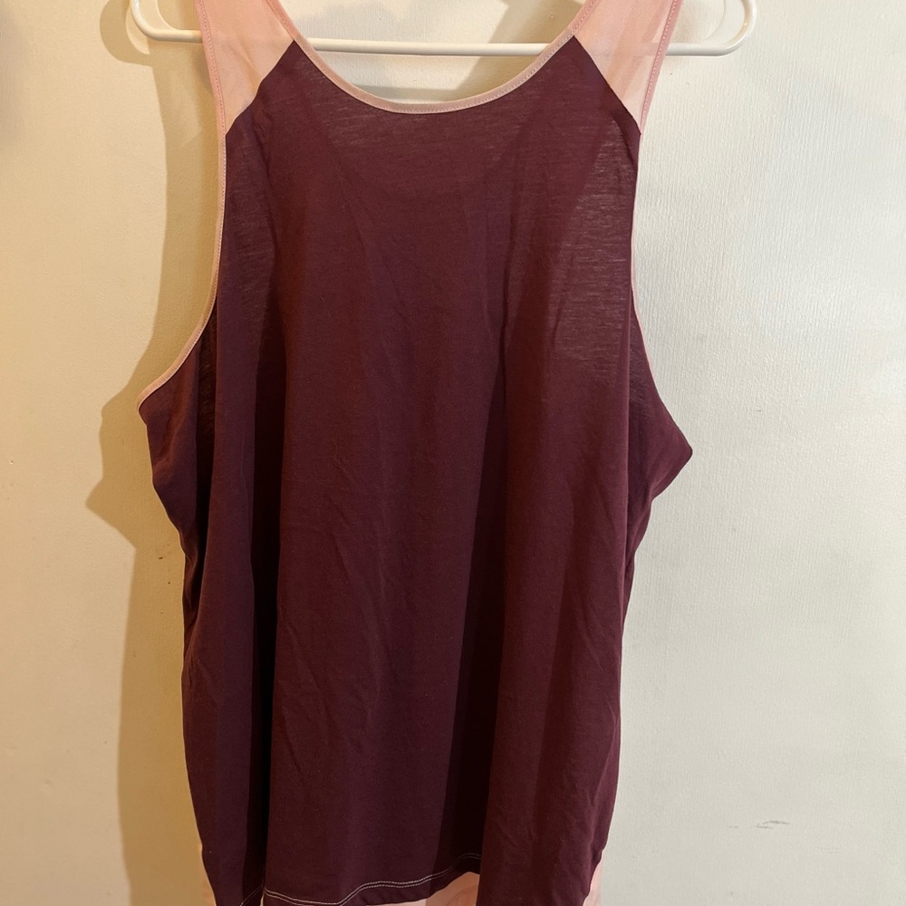 Avia burgundy and Pink Sleeveless Tank Top Women’s size xl 16/18